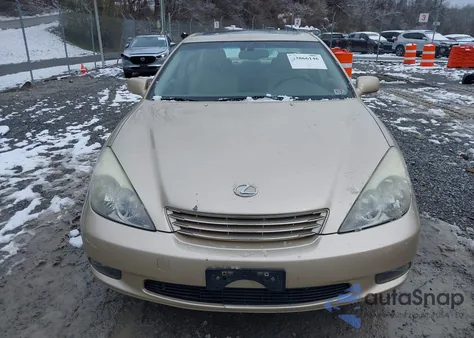 2004 Lexus Es 330 z USA, uszkodzony, nr VIN JTHBA30G145023105